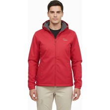 Ziege - Playoff Kırmızı  Kapüşonlu Yağmurluk & Rüzgarlık Teknik Ceket