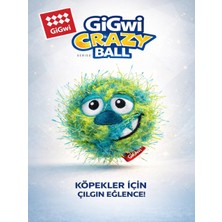 GiGwi Crazy Ball Çılgın Kirpi Sesli Top 6 cm Yeşil
