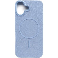 Vissona iPhone 17 Uyumlu Telefon Kılıfı Magsafe Wireless Şarj Özellikli Simli Lüks Silikon Kılıf