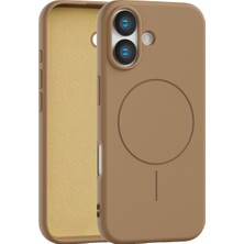 Vissona iPhone 16 Uyumlu Içi Kadife Magsafe Wireless Şarz Özellikli Telefon Kılıfı