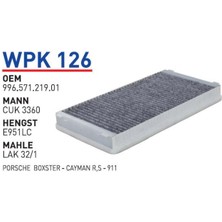 Wunder Filter Porsche Boxster - Cayman R,S-911 Uyumlu Polen Filtresi Wpk 126