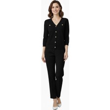 On Triko Düğme Kapamalı Bluz 70429