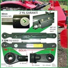 Führer 3 Ton - 60CM Traktör Ortakol, Hidrolik Silider - 19MM Silinder Kafa, 3 Ton - 60CM Toplift Hydraulic Cylinder With 19MM Cylinder Head