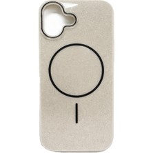 Vissona iPhone 17 Uyumlu Telefon Kılıfı Magsafe Wireless Şarj Özellikli Simli Lüks Silikon Kılıf