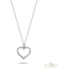 Kayra Mücevher Kalp Pırlanta Kolye PÇK15