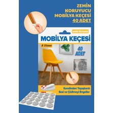Nandy Home 40 Adet Zemin Koruyucu Mobilya Keçesi - Kendinden Yapışkanlı - 25MM