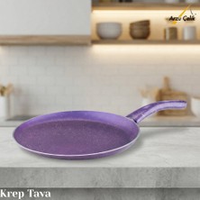 Arzu Çelik 30 cm Granit Krep Tavası - Violet