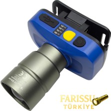 farissu Gold Silver GS-15700 20W 2000 Lümen Zoomlu Şarj Edilebilir Kafa Lambası - Sarı & Beyaz Işık