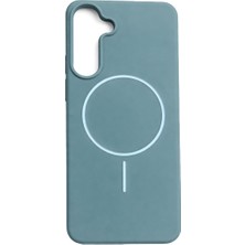 Vissona Samsung Galaxy S23 Fe Uyumlu Içi Kadife Magsafe Wireless Şarj Özellikli Mint Yeşil Renkli Telefon Kılıfı