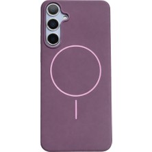 Vissona Samsung Galaxy S25 Plus Uyumlu Içi Kadife Magsafe Wireless Şarz Özellikli Gül Kurusu Renkli Telefon Kılıfı