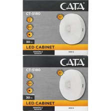 Cata CT-5180 2'li Sensörlü Şarjlı LED Pratik Aydınlatma(Avantaj Paket)