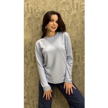 Leilaa Bisiklet Yaka Modal Kumaş Sweatshirt