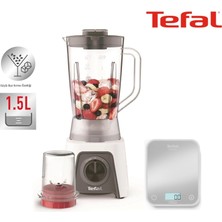 Blender, 450W, 2 Hız Ayarı, 1.5l Sürahi ve Baharat - Kahve Çekirdeği Öğütücüsü ve Tefal Mutfak Tartısı