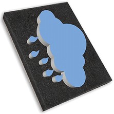 Dekor 1539 Bulut Baskı Aparatı Stampa 15X20 cm - Efekt Boya Desen Süngeri