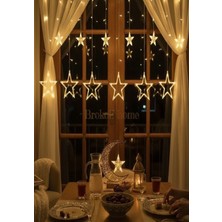 Brokoli Home 3 Metre Yıldız LED Işık 8 Fonksiyonlu Yıldız Dekoratif Işık Fişli Günışığı Süsleme Şerit Led Işık
