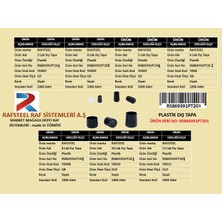 Rafsteel Plastik Dış Tapa / 50 Adet