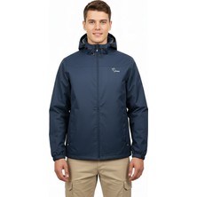 Ziege - Playoff Lacivert  Kapüşonlu Yağmurluk & Rüzgarlık Teknik Ceket