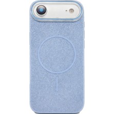 Vissona iPhone Air Uyumlu Telefon Kılıfı Magsafe Wireless Şarj Özellikli Simli Lüks Silikon Kılıf