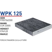 Wunder Filter Porsche Panamera 3,0-3,6-4,8 Turbo Uyumlu Polen Filtresi Wpk 125