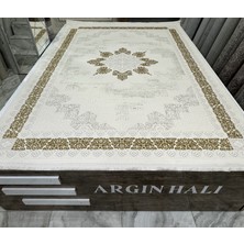 Bahar Premium Akrilik Halı Salon Halısı Altın Varaklı Halı Keçeleşme Olmaz Argın Halı