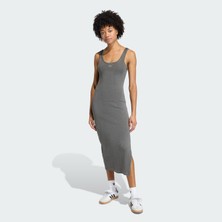 Adidas Originals KE3163 Essentıals Rıb Tank Maxı Dress Washed