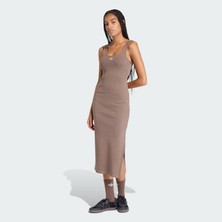 Adidas Originals KE3167 Essentıals Rıb Tank Maxı Dress Washed