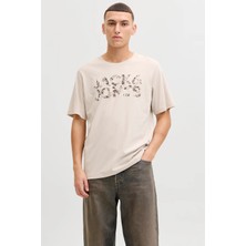 Jack & Jones Essentials Logolu Pamuklu Regular Fit Bisiklet Yaka T Shirt Erkek T Shirt 12288536