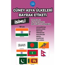 İsg Tabelam Güney Asya Ülkeleri Bayrak Etiketi