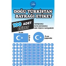 İsg Tabelam Doğu Türkistan Bayrağı Etiketi