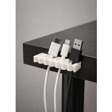 Karerca 2 Adet Yapışkanlı Kablo Düzenleyici Masa Altı Kablo Düzenleyici Masa Kablo Organizeri Kablo Gizleyici