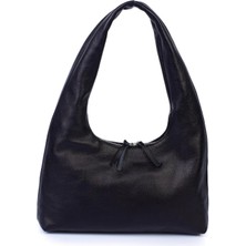 Yasemin Çanta Yasemin Kadın Deri Omuz Çantası YC2076-D Siyah