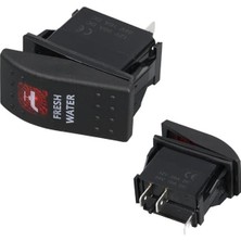 Epilons ﻿hidrafor Sembollü Işıklı 3 Pinli On-Off 12-24V Marin Switch