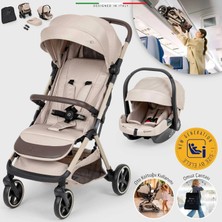 Elele Cabina Kabin Tipi Travel Sistem Bebek Arabası Bej