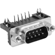 Epilons 9 Pin Erkek D-Sub 90 Derece Konnektör
