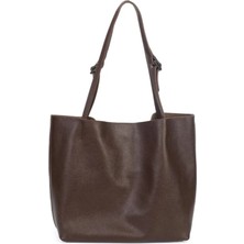 Yasemin Çanta Ysmn Kadın Deri Omuz Çanta Kahve