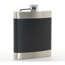 Epilons Paslanmaz Çelik Tekli 7 Oz Matara Siyah