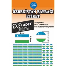 İsg Tabelam Özbekistan Bayrağı Etiketi