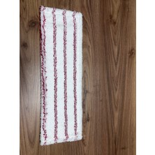 Avega Microfiber Yedek Mop Bez 50 cm Kırmızı Beyaz