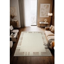 Cotto Home Moon MO109B Bej Halı Klasik Desen Akrilik Pamuk Taban Salon Oturma Odası Halısı
