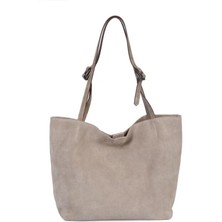 Yasemin Çanta Ysmn Kadın Deri Omuz Çanta Vizon