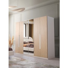 Aydınev Çamlıca Mdf 6 Kapılı Dolap