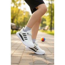 Enoch Çizgi Detaylı Çocuk Spor Ayakkabı Cırtlı