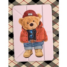 Nurdic Redmi K Pad 8.8" Kılıf Uyku Modlu Kalem Bölmeli Desenli Temalı Teddybear