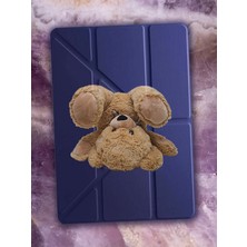 Nurdic Ipad 7. 8. 9. Nesil 10.2" Kılıf Uyku Modlu Kalem Bölmeli Desenli Temalı Peluş Ayı