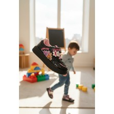 Enoch Labubu Karakter Baskılı Kız Çocuk Spor Ayakkabı Cırtlı