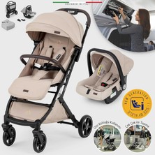 Elele Flight 2 Kabin Tipi Travel Sistem Bebek Arabası Bej