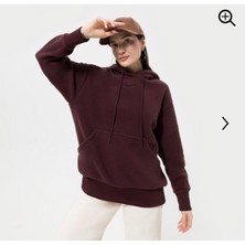 Nike Sportswear Plush Pullover Hoodie Kahvereengi Polar Bol Kalıp Kahverengi Kadın Sweatshirt DQ6840-652