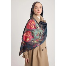 Maisa Göknar Pamuk Ipek Şal Lacivert