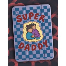 Nurdic iPad Pro 12.9 2022 M2 Çipli Kılıf Uyku Modlu Kalem Bölmeli Desenli Temalı Babalar Günü