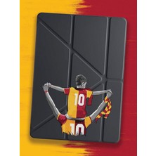 Nurdic Honor Pad X8 Pro 11.5 Inc Kılıf Uyku Modlu Kalem Bölmeli Desenli Temalı Fanatik Sarıkırmızı